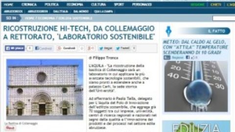 Ricostruzione HI-TECH, da Collemaggio a rettorato, “laboratorio sostenibile”