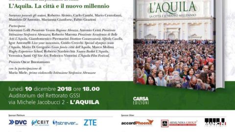 L’Aquila 2009 sponsor di “L’Aquila. La città e il nuovo millennio”